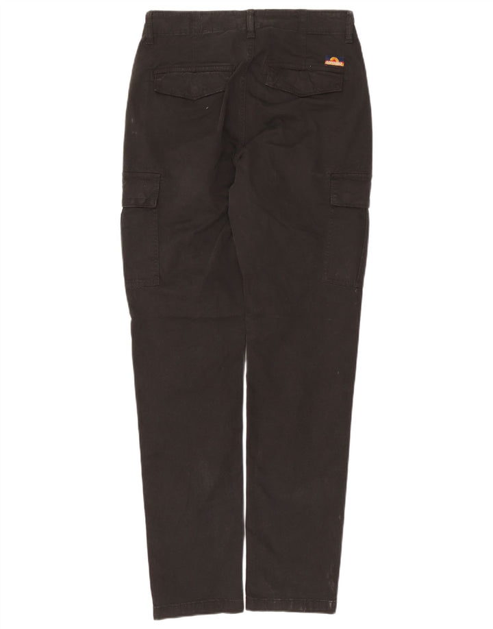 Pantaloni cargo slim da uomo Superdry W28 L32 cotone nero