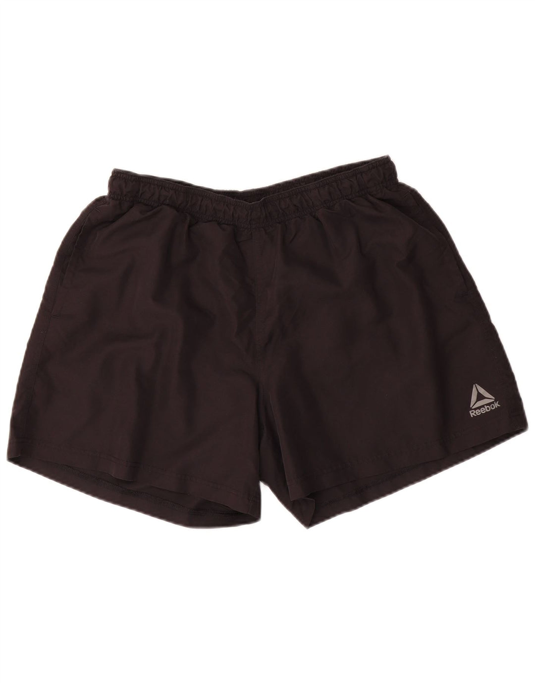 Pantaloncini sportivi Reebok da uomo grandi in poliestere nero