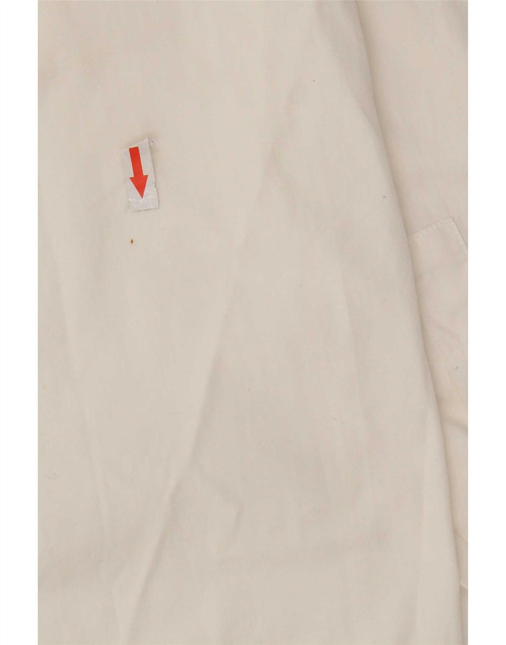 Camicia vintage da uomo piccola in cotone bianco