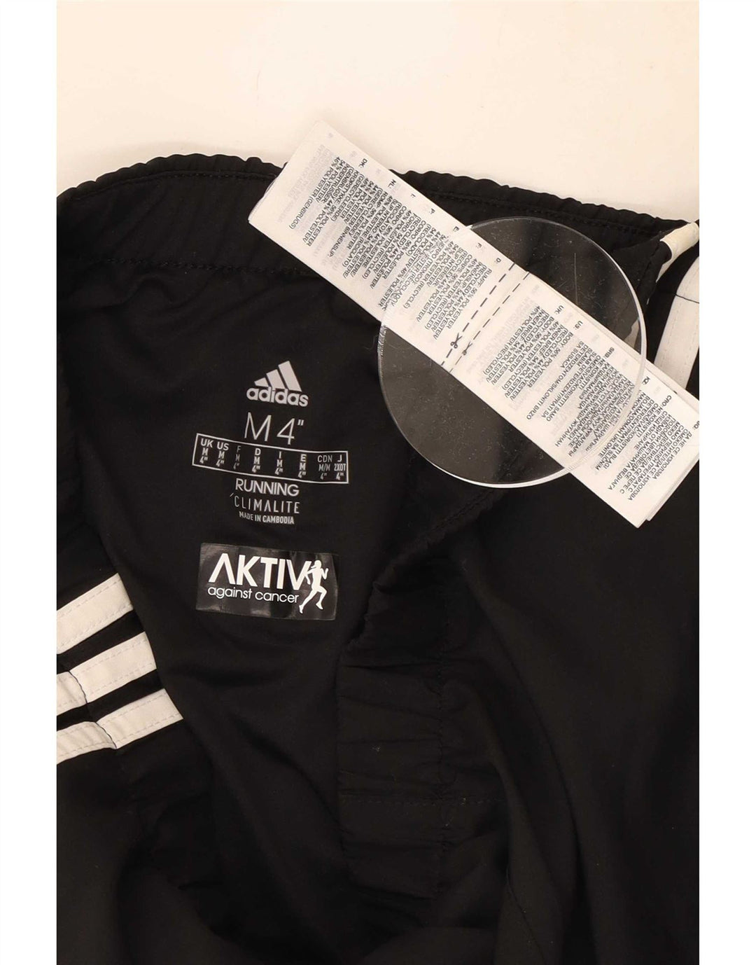 Pantaloncini sportivi Adidas Climalite da donna UK 14 poliestere nero medio