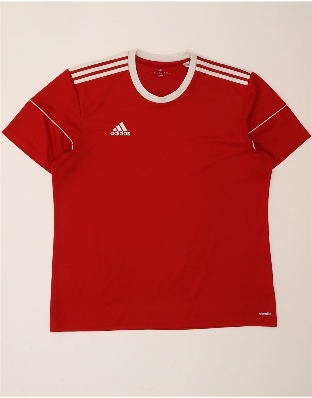 Maglietta ADIDAS Climalite da uomo XL rossa
