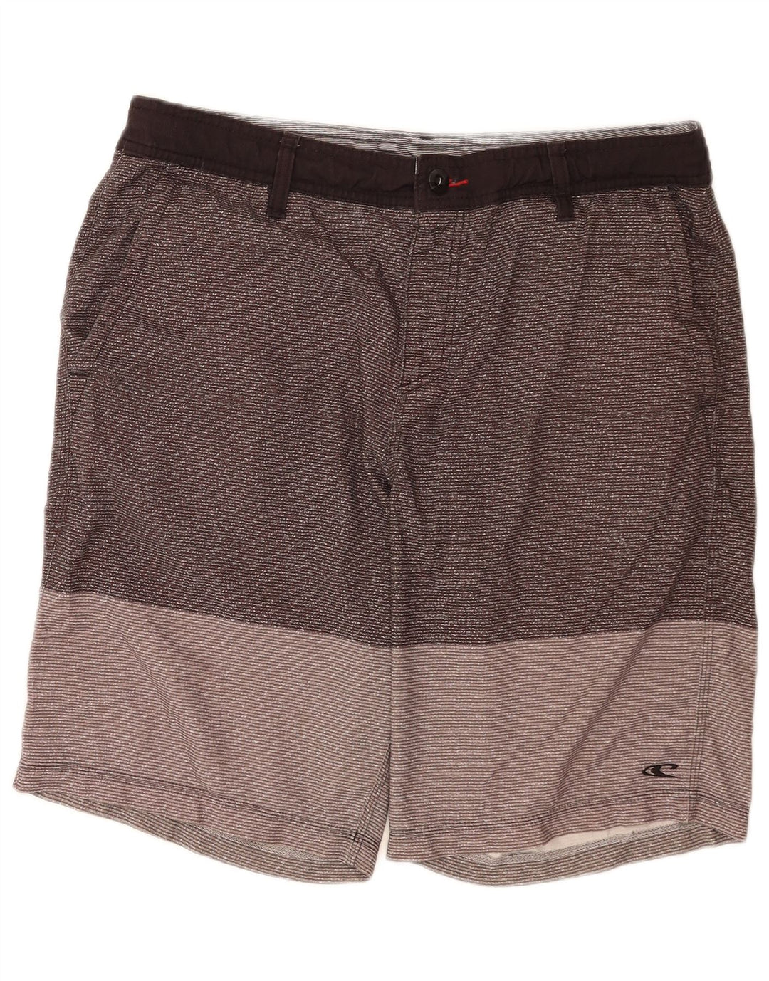 Pantaloncini chino da uomo O'Neill W34 poliestere gessato grande grigio