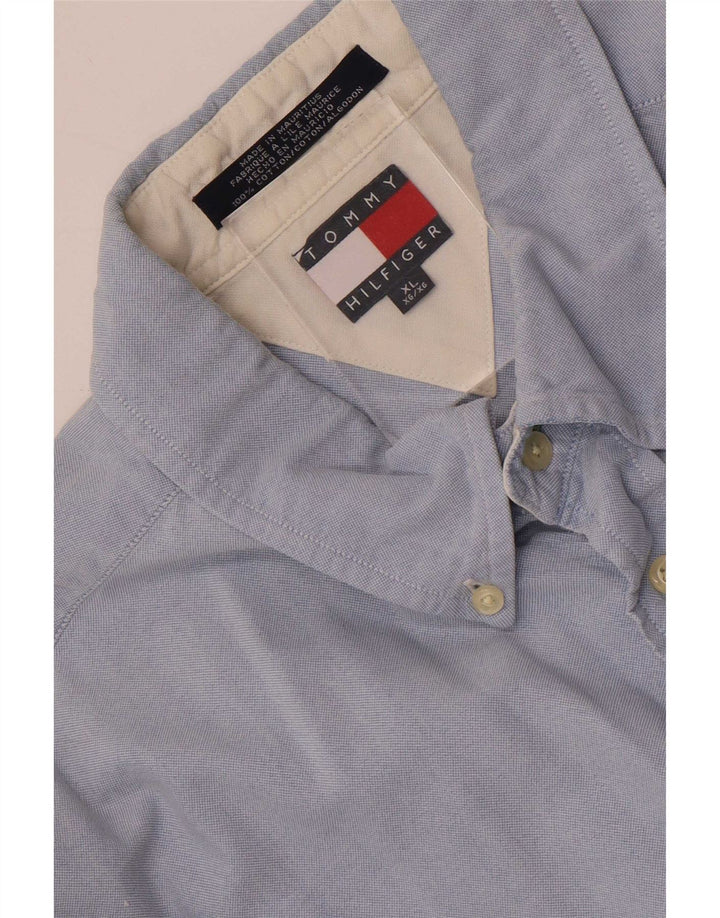 Camicia da uomo Tommy Hilfiger XL in cotone blu