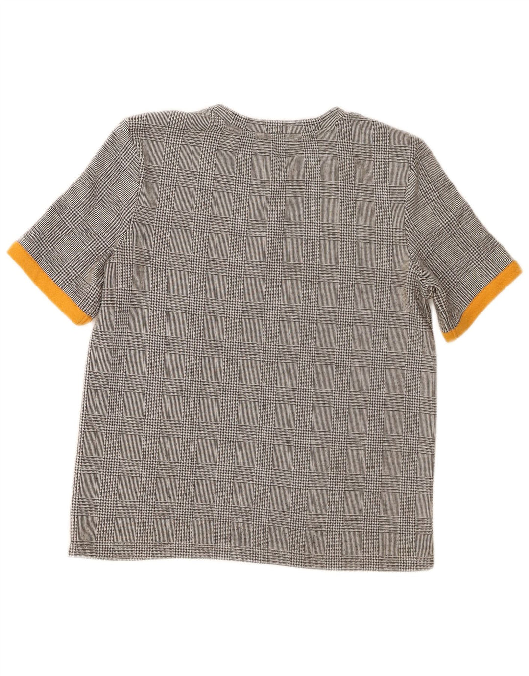 T-shirt Zara Trafaluc da donna Top UK 10 Small Grey Check
