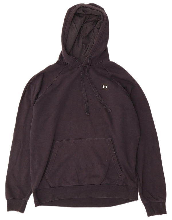 Felpa con cappuccio da uomo Under Armour grande in cotone nero