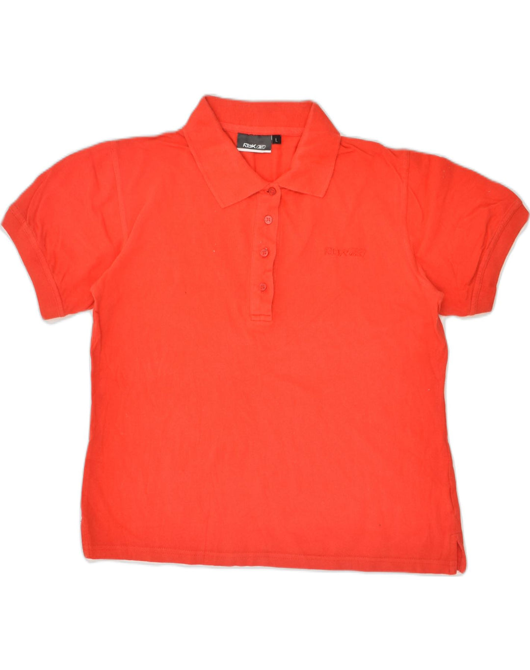 REEBOK Womens Polo Shirt UK 14 Large Red Cotton | Vintage Reebok | Thrift | Second-Hand Reebok | Used Clothing | Messina Hembry 