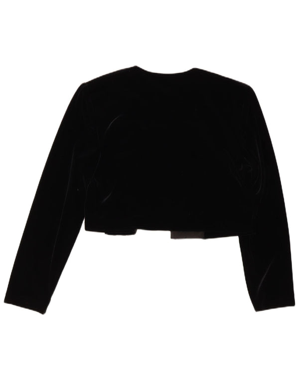Giacca Bolero in velluto da donna Joseph Ribkoff UK 12 medio nero