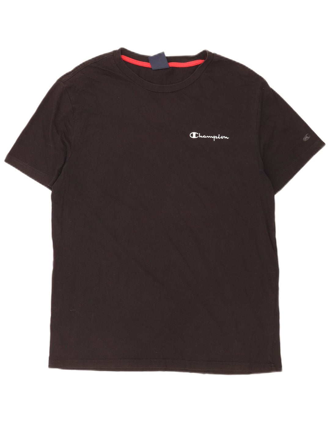 T-shirt da uomo Champion Top in cotone nero medio