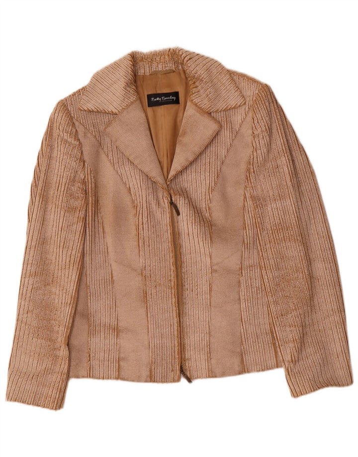 Giacca blazer da donna Betty Barclay UK 12 Poliuretano beige medio