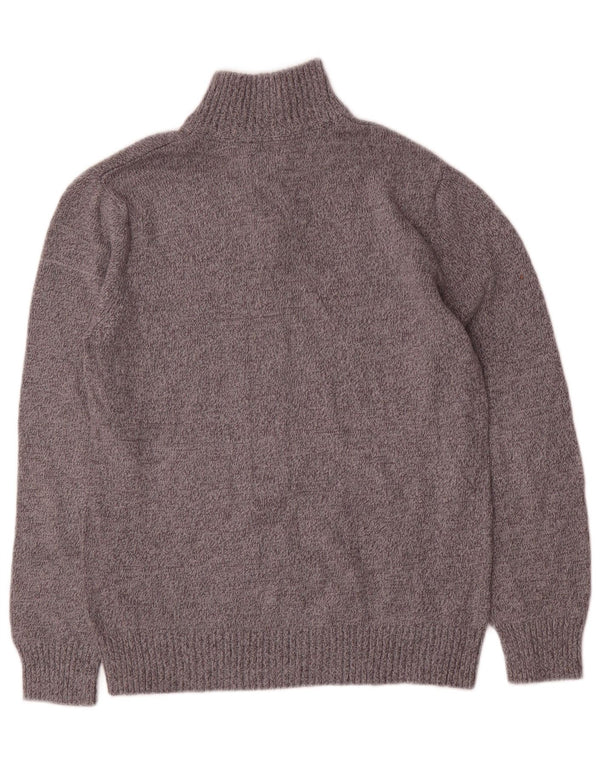 Maglione Nautica per ragazzi con zip e collo 12-13 anni, grande in cotone grigio