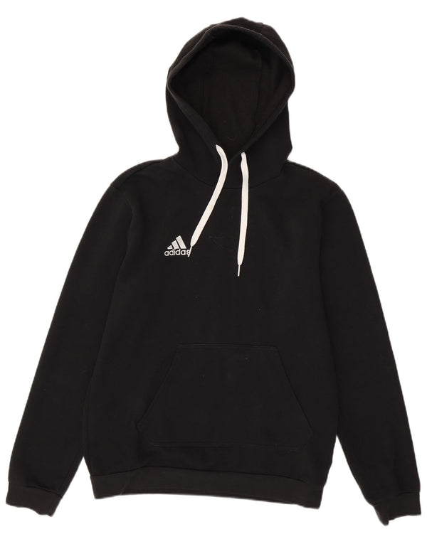 Maglione con cappuccio da uomo ADIDAS piccolo in cotone nero