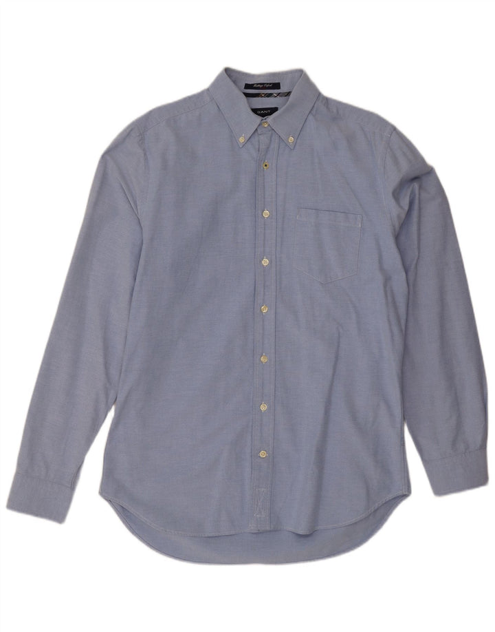 Gant Camicia Heritage Oxford da uomo grande in cotone blu