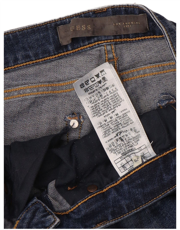 Jeans dritti da donna Guess W29 L31 cotone blu