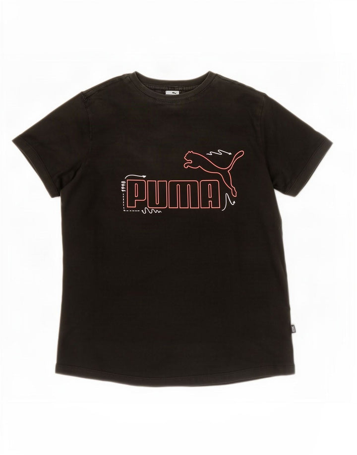 T-shirt grafica da donna Puma UK 14 grande nera