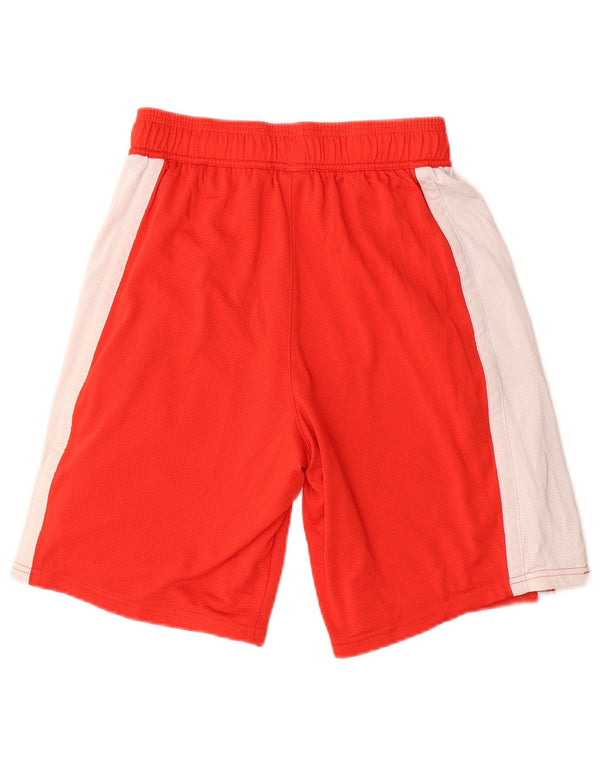 Pantaloncini sportivi grafici PUMA da uomo piccoli in poliestere color block rosso