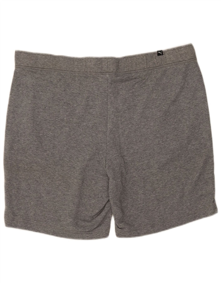 Pantaloncini sportivi da uomo Puma XL in cotone grigio