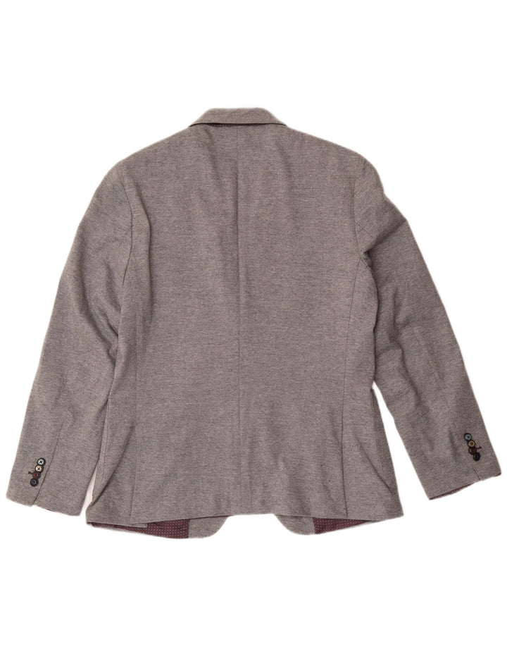 Giacca blazer a 2 bottoni da donna John Barritt IT 50 XL cotone grigio