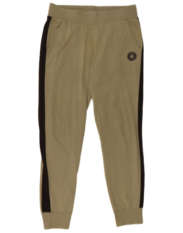 Converse Pantaloni da tuta da uomo Joggers Large Khaki Colourblock Cotton
