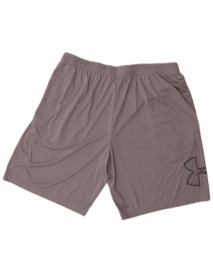 Pantaloncini sportivi grafici da uomo Under Armour XL poliestere grigio