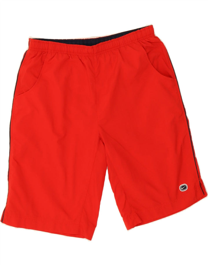 NIKE Mens Graphic Sport Shorts Medium  Red Polyester Vintage Nike and Second-Hand Nike from Messina Hembry 