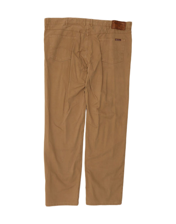 Pantaloni casual dritti da uomo Marlboro Classics W44 L34 Cotone beige