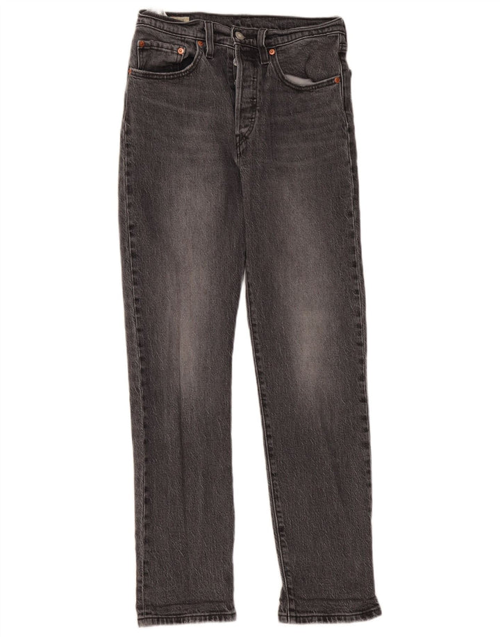 Jeans dritti Levi's 501 da donna W26 L30 cotone grigio
