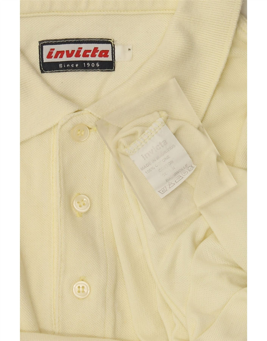 Polo Invicta Uomo XL Cotone Giallo