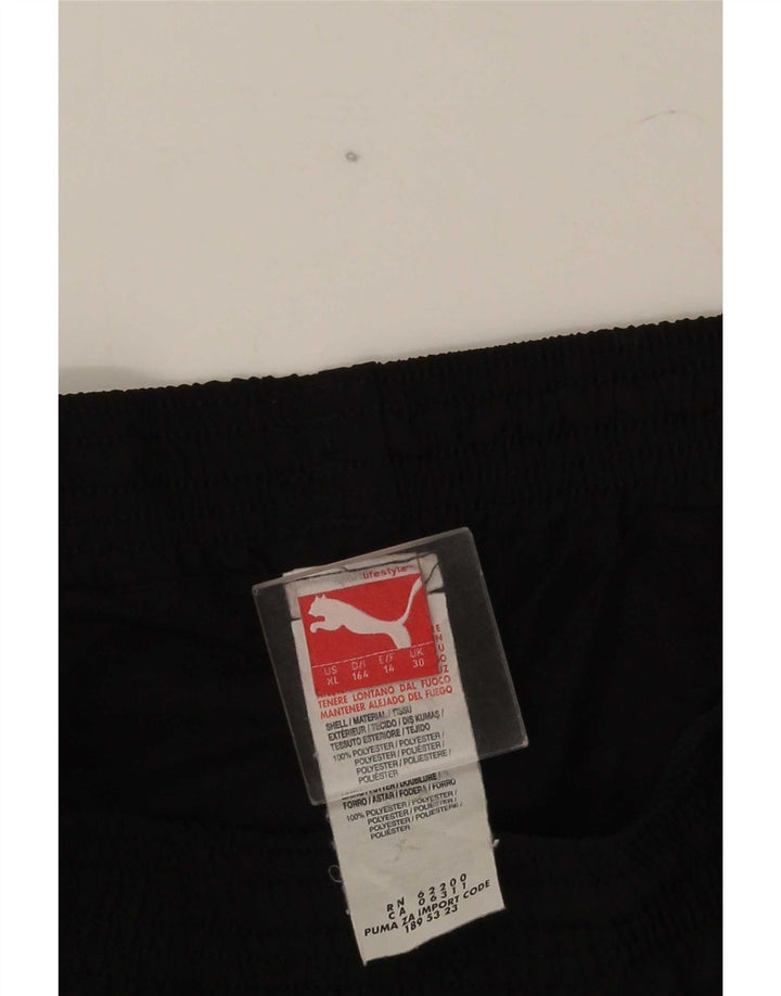Pantaloncini sportivi grafici Puma da ragazzo 13-14 anni in poliestere nero