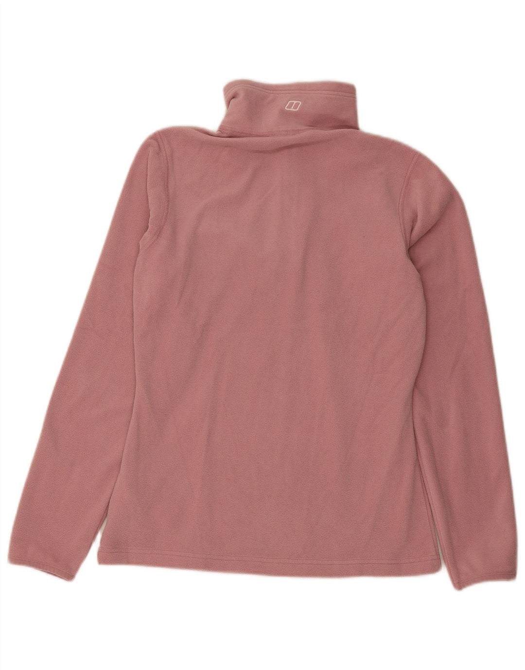 Maglione in pile da donna Berghaus con collo con zip UK 10 piccolo poliestere rosa