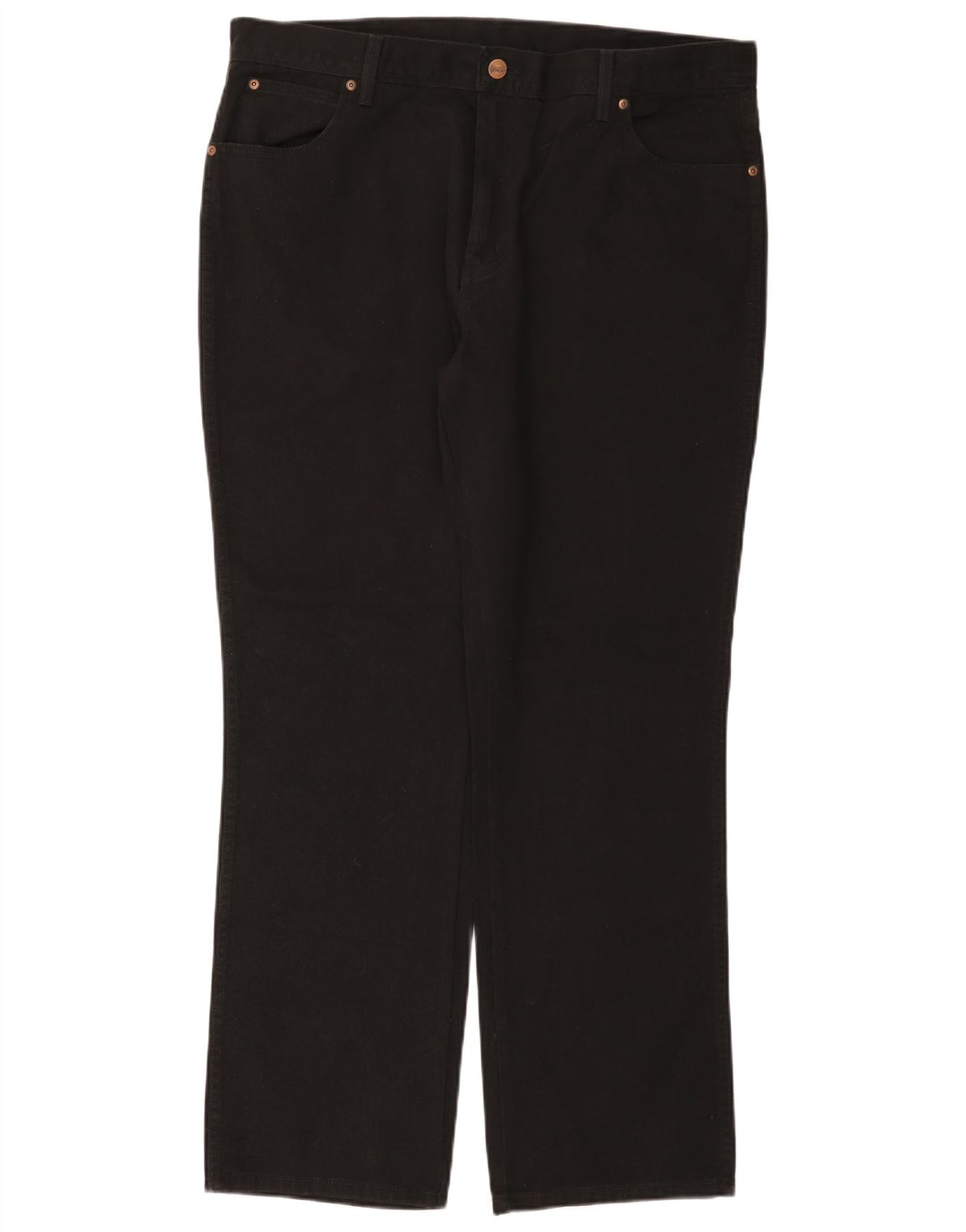 Jeans dritti da donna vestibilità regolare WRANGLER W40 L32 cotone nero