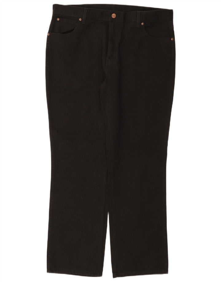 Jeans dritti da donna vestibilità regolare WRANGLER W40 L32 cotone nero