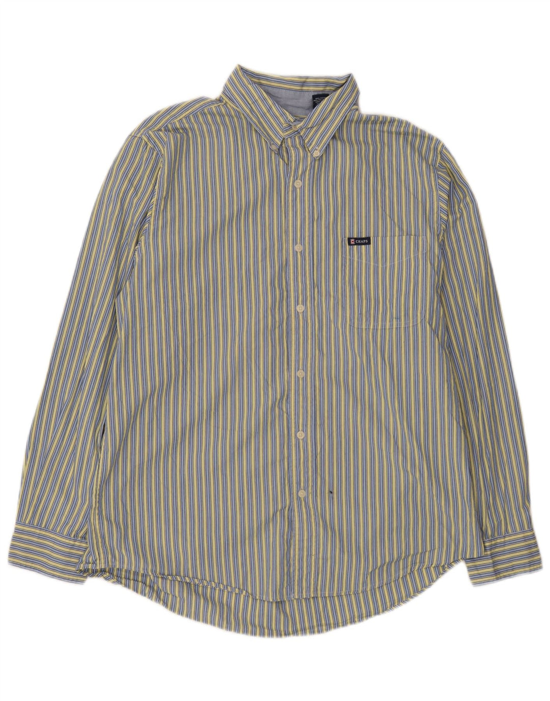 Camicia Uomo Chaps Large in cotone a righe blu