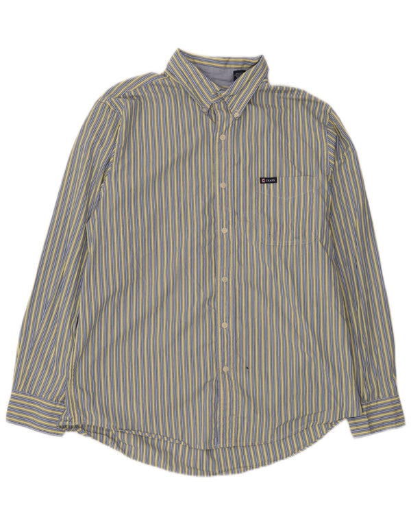 Camicia Uomo Chaps Large in cotone a righe blu