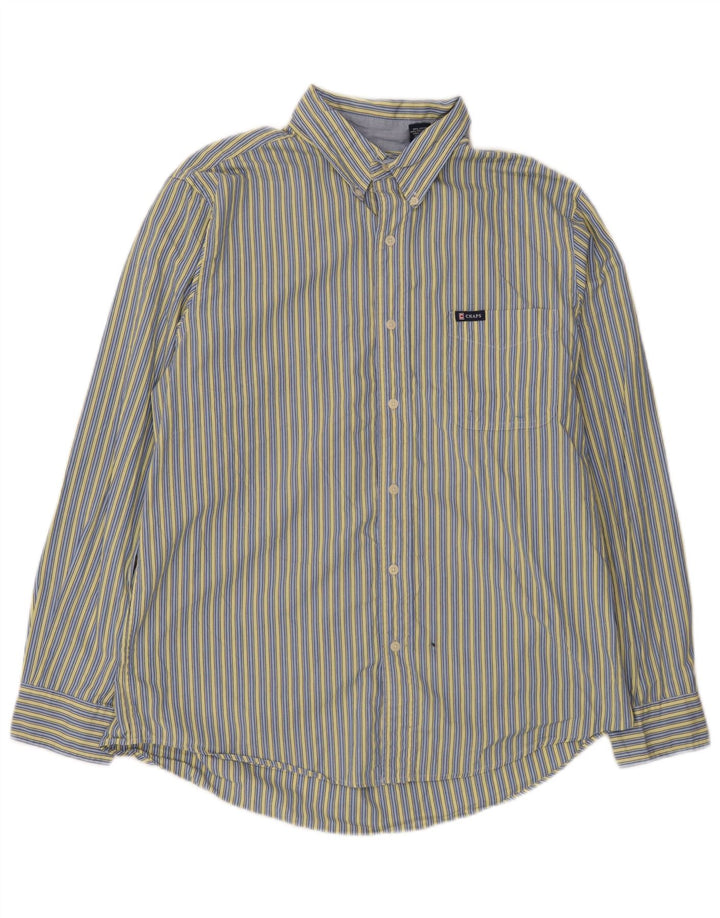 Camicia Uomo Chaps Large in cotone a righe blu