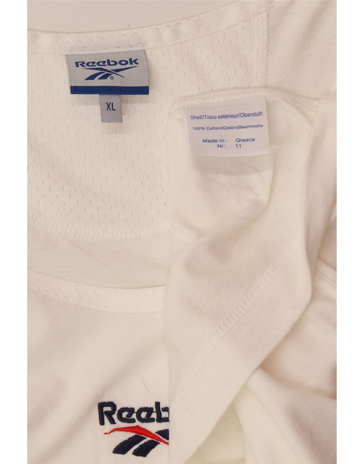 Canottiera REEBOK da uomo XL in cotone bianco