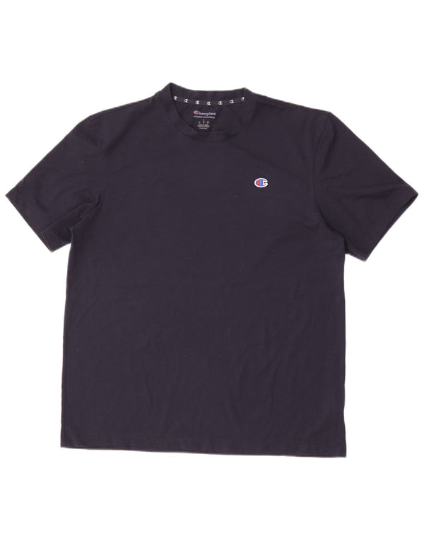 T-shirt da uomo Champion Top grande in poliestere blu navy