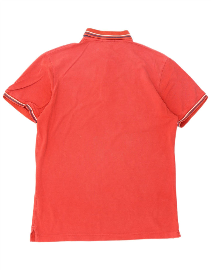 Polo da uomo Gant in cotone a righe rosse medie