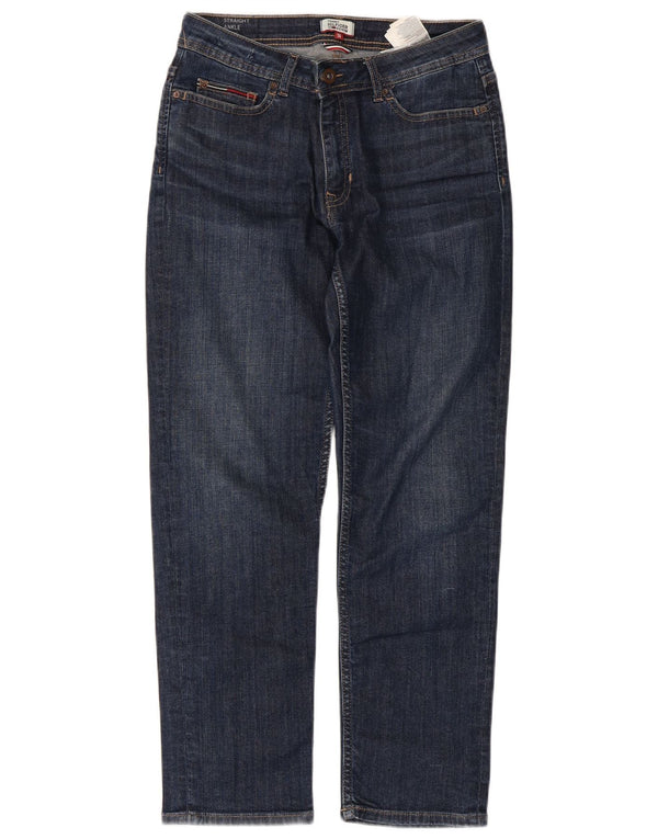 Tommy Hilfiger Womens Straight Jeans W27 L26 Navy Blue Cotton