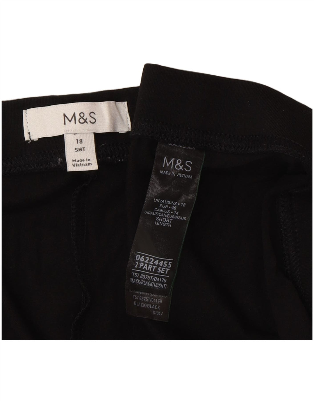 Leggings da donna Marks & Spencer UK 18 XL cotone nero