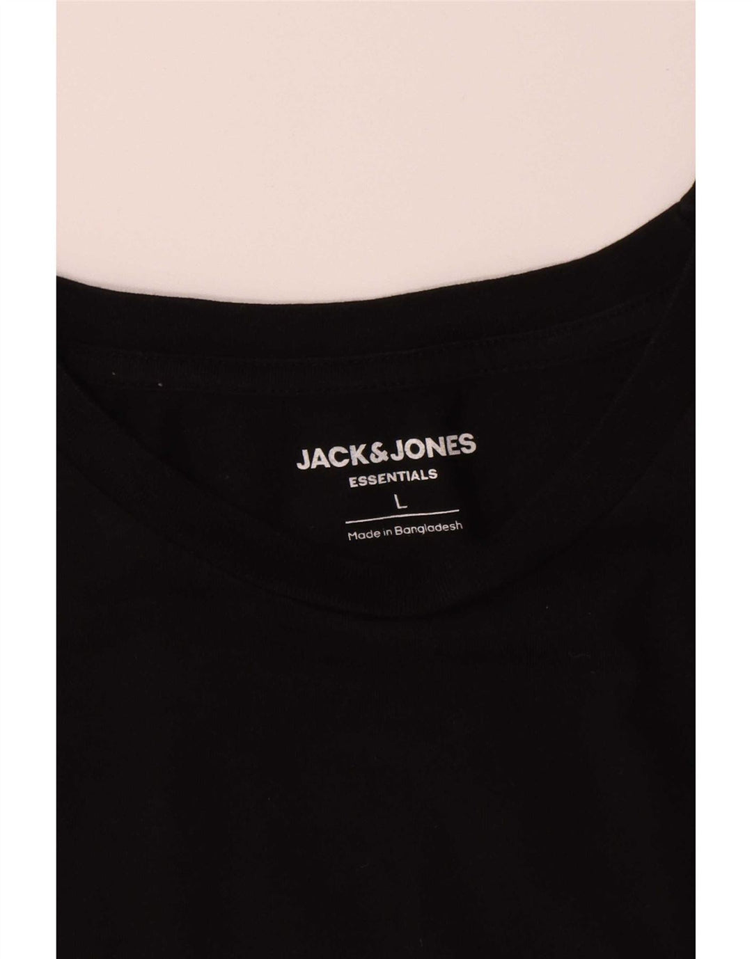 T-shirt da uomo Jack & Jones Top grande in cotone nero