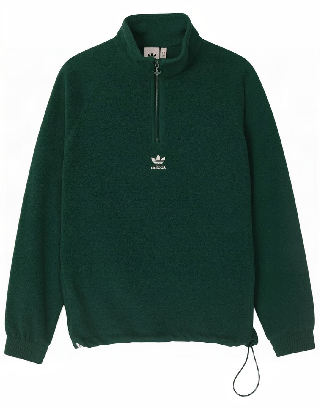 Maglione in pile grafico da uomo Adidas piccolo poliestere verde