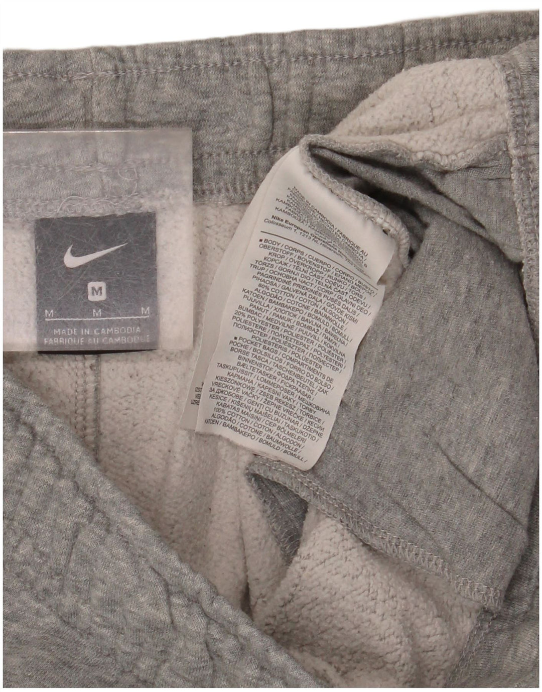 NIKE Pantaloni da tuta da uomo Joggers Cotone mélange grigio medio