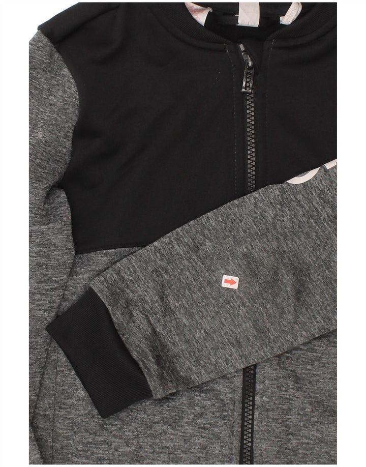 Giacca da tuta Adidas Climalite da ragazzo, 7-8 anni, colore grigio
