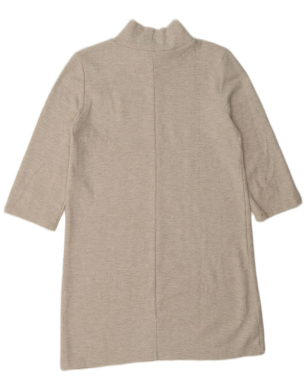 Abito maglione Zara da donna con maniche a 3/4 UK 14 Cotone grigio medio