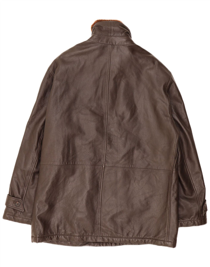 Giacca in pelle da uomo Martin Eden IT 50 Large in pelle marrone