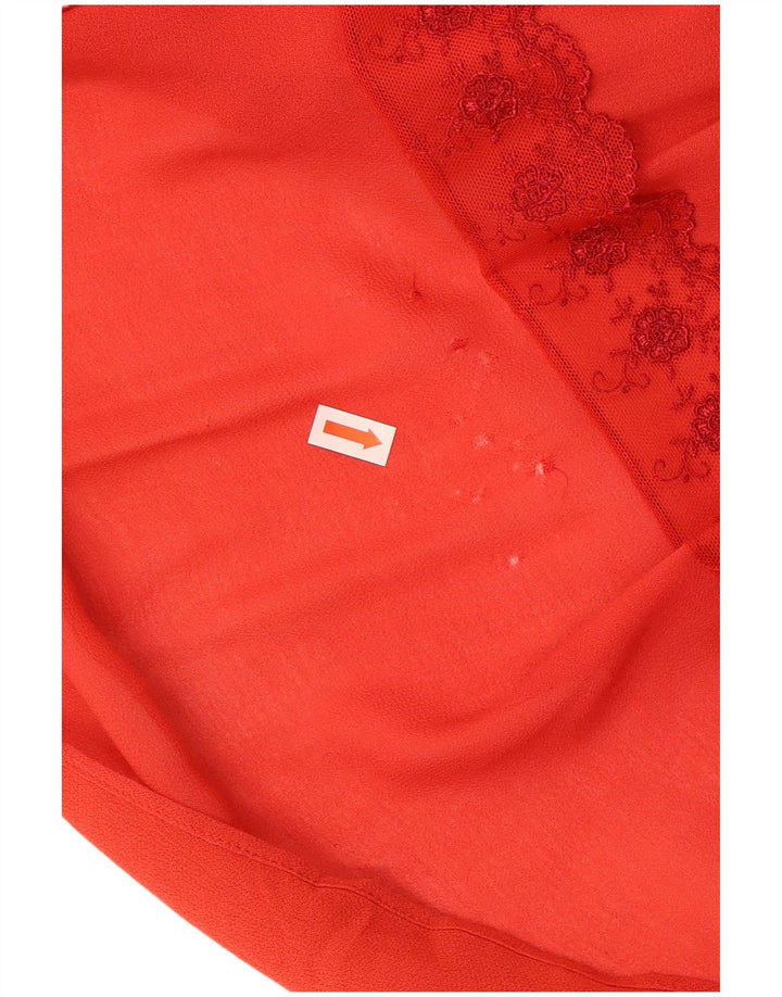 Replay Camicetta oversize a maniche lunghe da donna Top UK 10 Piccolo rosso floreale