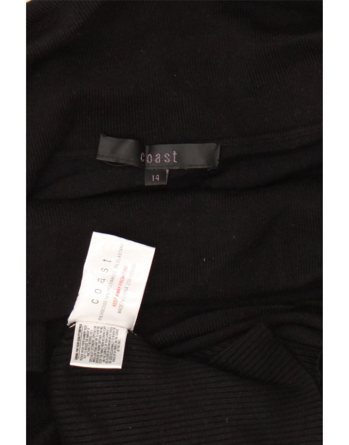 Top Coast da donna con spalle scoperte UK 14 viscosa nera media
