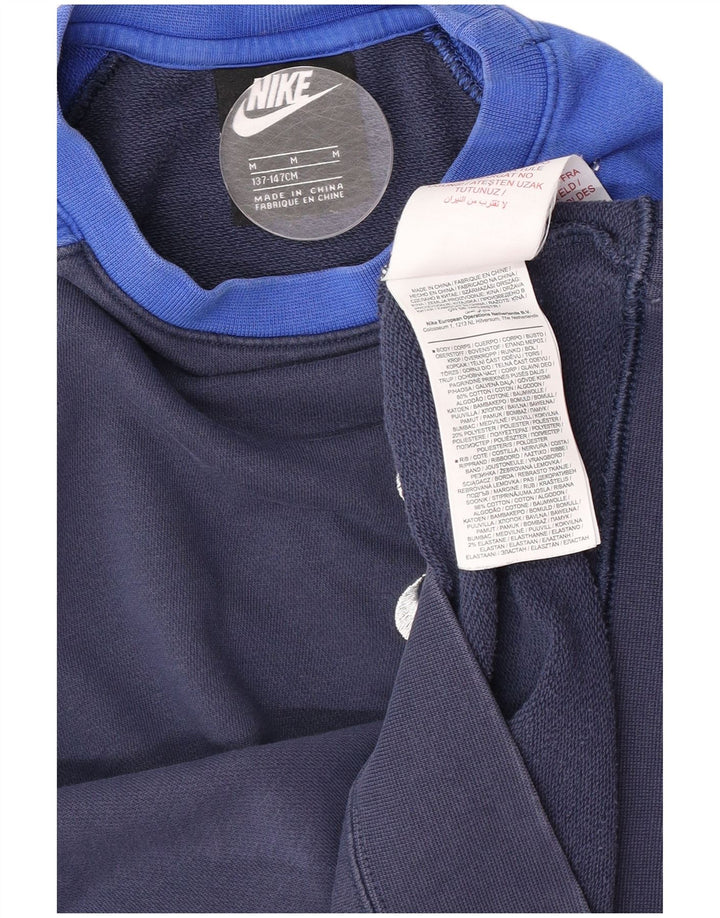 Felpa con grafica Nike per ragazzi, 10-11 anni, color block blu medio
