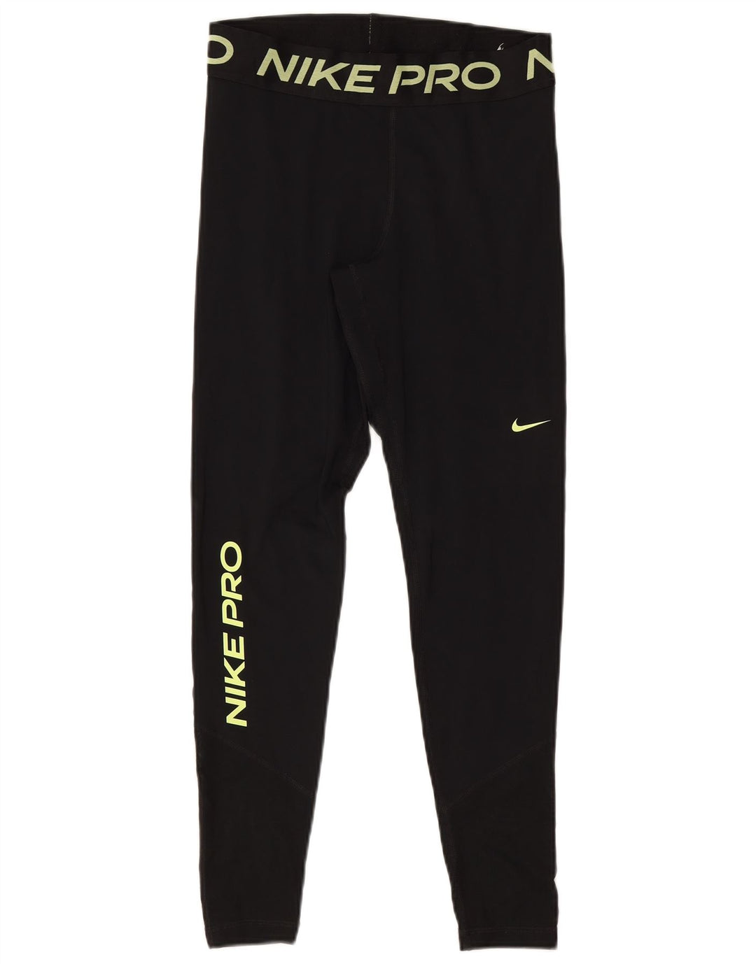 Leggings grafici Nike Dri Fit da donna UK 12 medio nero poliestere