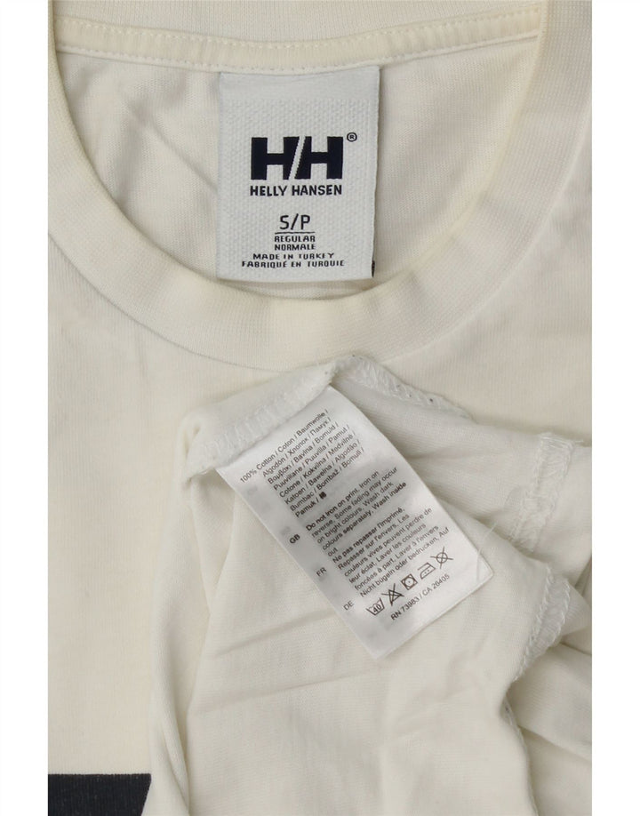 T-shirt grafica da uomo Helly Hansen Top piccola in cotone bianco